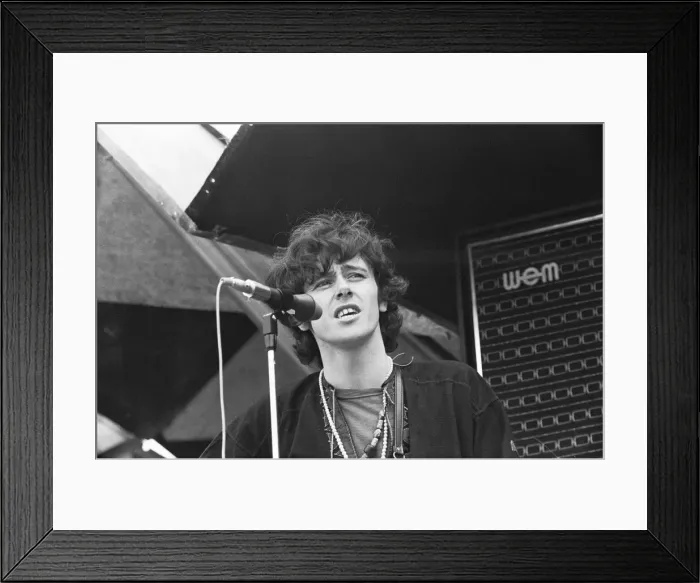 Framed Print : Donovan performing on stage at the 1967 National Jazz and Blues Festival at Royal Framed Print : Donovan performing on stage at the 1967 National Jazz and Blues Festival at Royal
