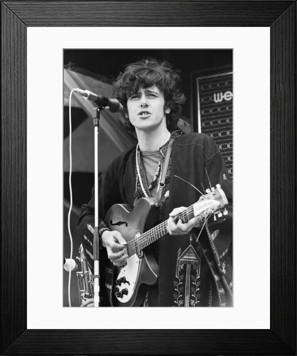 Framed Print : Donovan performing on stage at the 1967 National Jazz and Blues Festival at Royal Framed Print : Donovan performing on stage at the 1967 National Jazz and Blues Festival at Royal