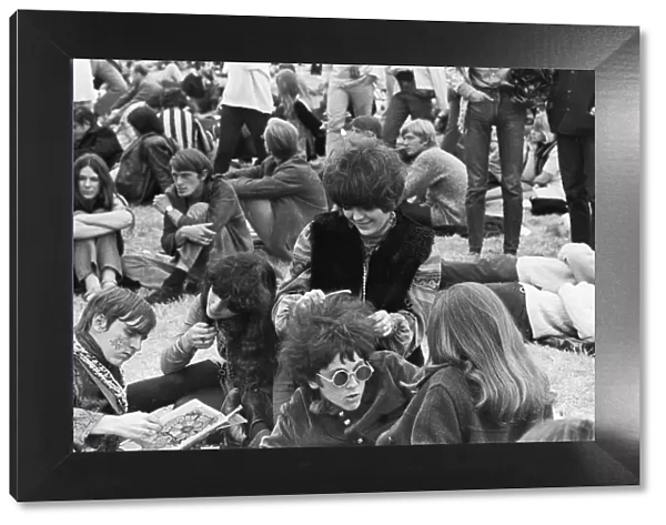 Flower People at the 1967 National Jazz and Blues Festival at Royal Windsor Racecourse
