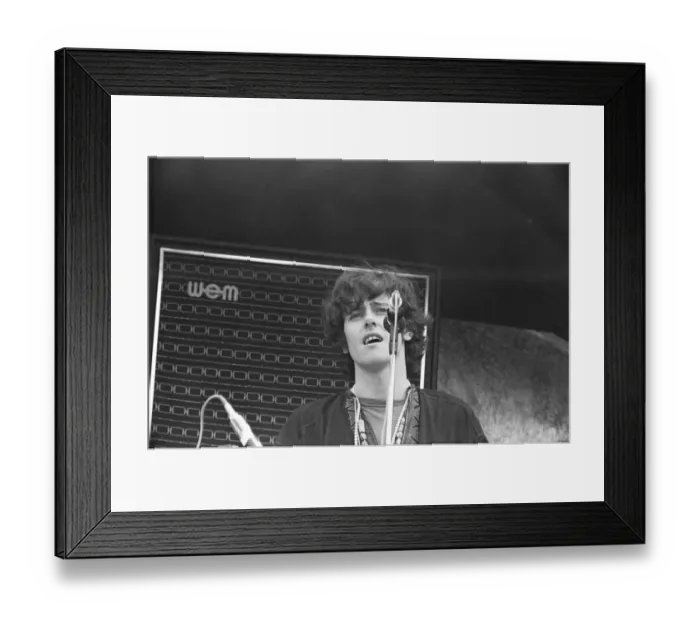 Framed Print : Donovan performing on stage at the 1967 National Jazz and Blues Festival at Royal Framed Print : Donovan performing on stage at the 1967 National Jazz and Blues Festival at Royal