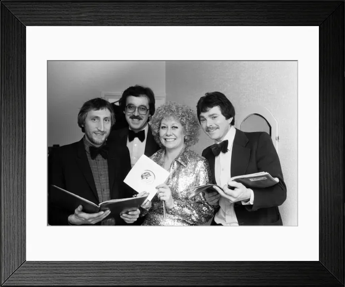 Framed Print : Actress Liz Dawn appears in a cabaret act. May 1982 Framed Print : Actress Liz Dawn appears in a cabaret act. May 1982