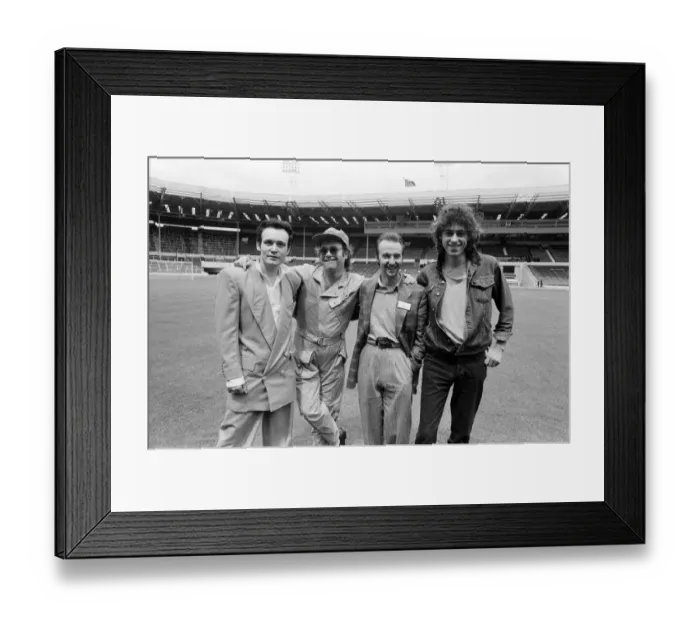 Framed Print : Bob Geldof for the Band Aid Trust announces the most ambitious venture in the history of