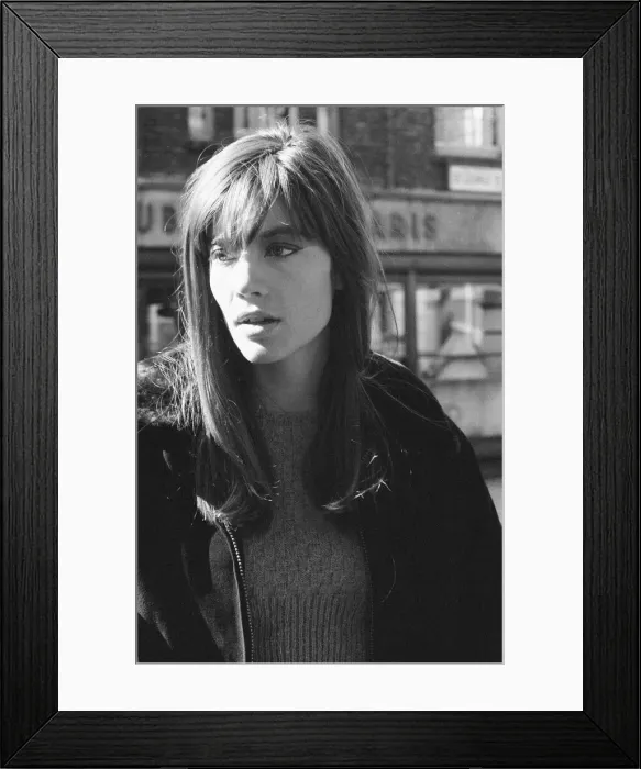 Framed Print : Francoise Hardy, french singer, pictured in Mayfair, London, 11th March 1965 Framed Print : Francoise Hardy, french singer, pictured in Mayfair, London, 11th March 1965