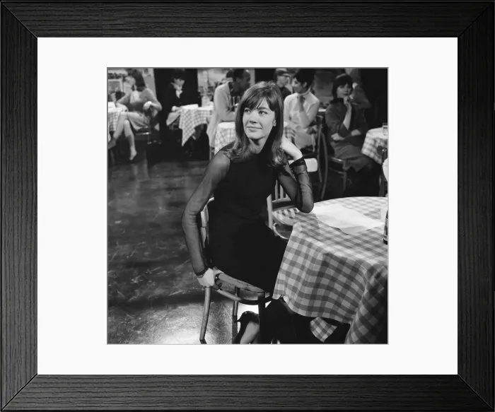 Framed Print : Francoise Hardy, french singer, makes a guest appearance on ITV music show They Framed Print : Francoise Hardy, french singer, makes a guest appearance on ITV music show They