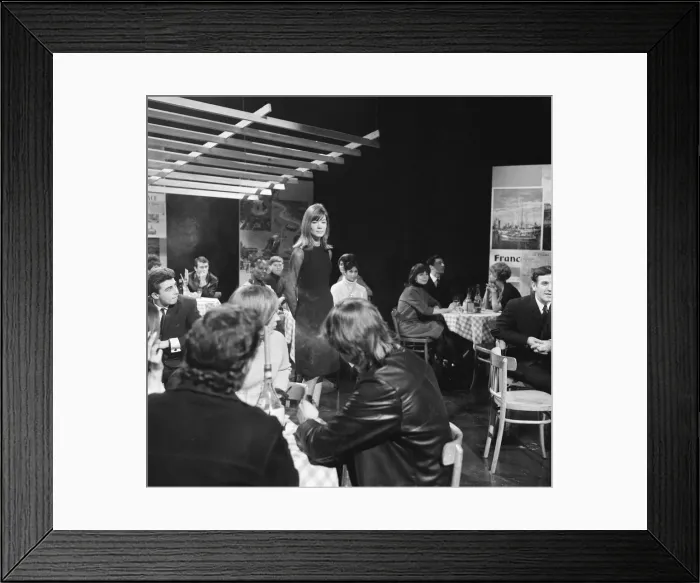 Framed Print : Francoise Hardy, french singer, makes a guest appearance on ITV music show They Framed Print : Francoise Hardy, french singer, makes a guest appearance on ITV music show They