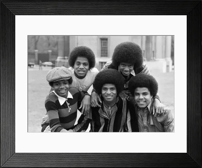 Framed Print : The Jackson 5 pop group pictured at Hyde Park Corner. They are Randy, 15, Michael, 18 Framed Print : The Jackson 5 pop group pictured at Hyde Park Corner. They are Randy, 15, Michael, 18