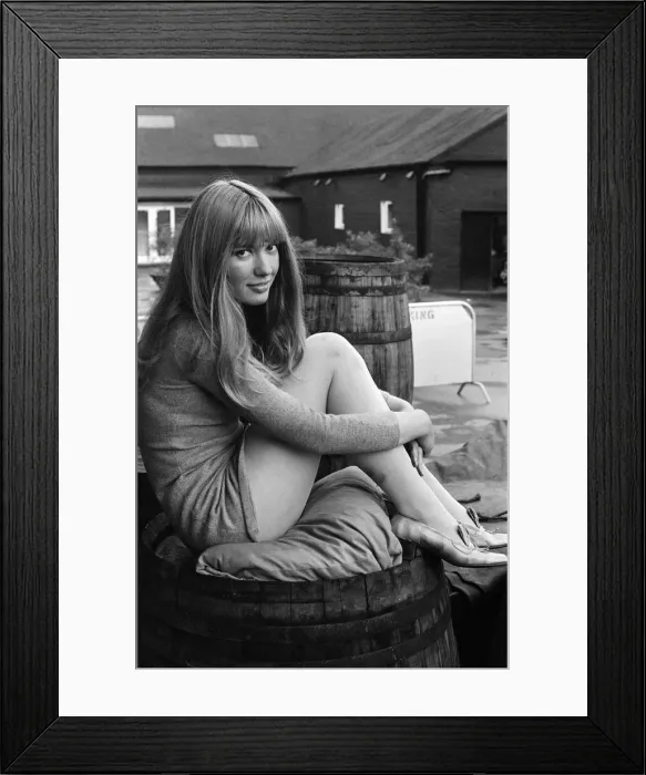 Framed Print : 22 year old Gillian Hills, the girl who plays the leading part in the new Granada TV