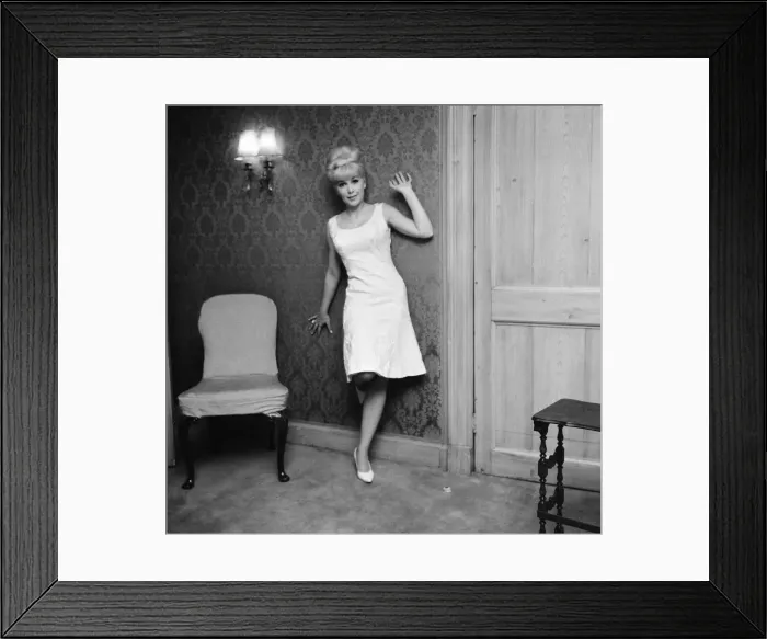 Framed Print : Stella Stevens, American film, television, and stage actress, pictured in hotel suite Framed Print : Stella Stevens, American film, television, and stage actress, pictured in hotel suite