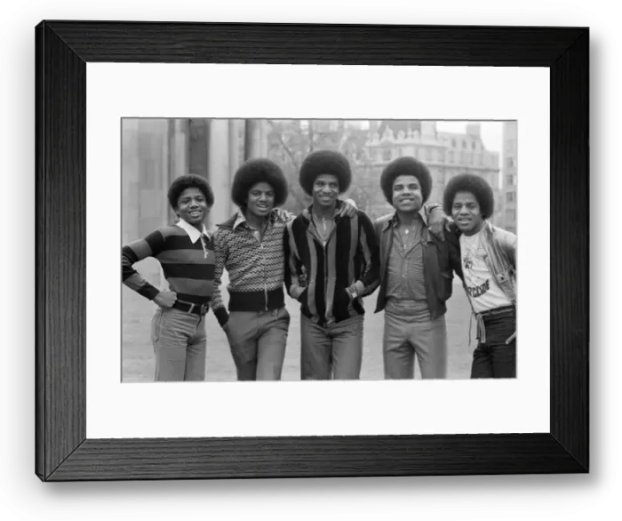 Framed Print : The Jackson 5 pop group pictured at Hyde Park Corner. They are Randy, 15, Michael, 18 Framed Print : The Jackson 5 pop group pictured at Hyde Park Corner. They are Randy, 15, Michael, 18