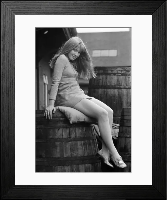Framed Print : 22 year old Gillian Hills, the girl who plays the leading part in the new Granada TV