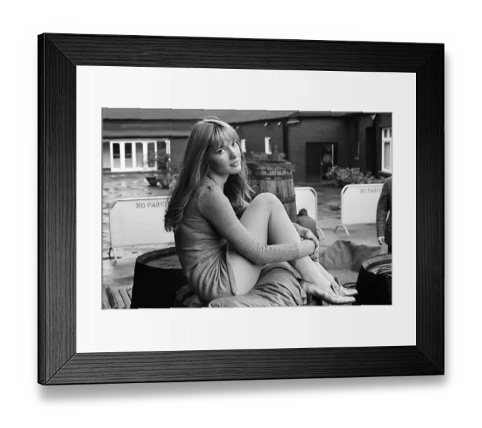 Framed Print : 22 year old Gillian Hills, the girl who plays the leading part in the new Granada TV