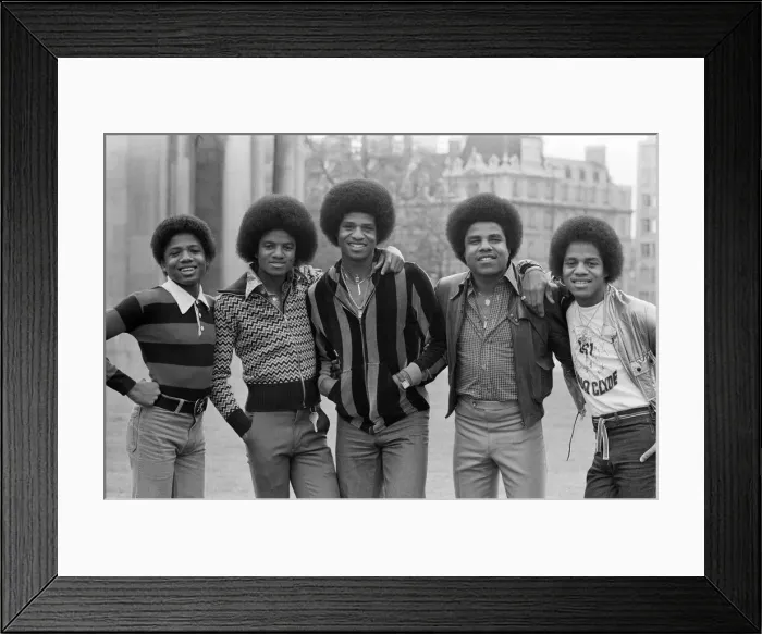Framed Print : The Jackson 5 pop group pictured at Hyde Park Corner. They are Randy, 15, Michael, 18 Framed Print : The Jackson 5 pop group pictured at Hyde Park Corner. They are Randy, 15, Michael, 18