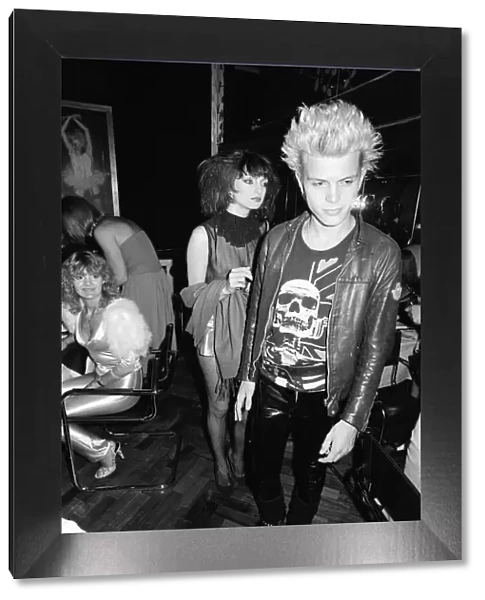 Billy Idol at the new nightclub Stringfellows in Covent Garden, London. 1st August 1980