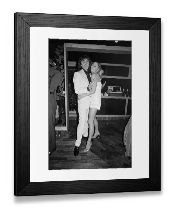 Framed Print : Peter Stringfellow, owner of the new nightclub Stringfellows in Covent Garden
