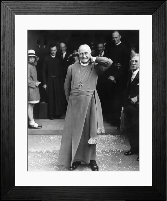 Framed Print : Bishop of London, Arthur Foley Winnington-Ingram, pictured after officiating Framed Print : Bishop of London, Arthur Foley Winnington-Ingram, pictured after officiating