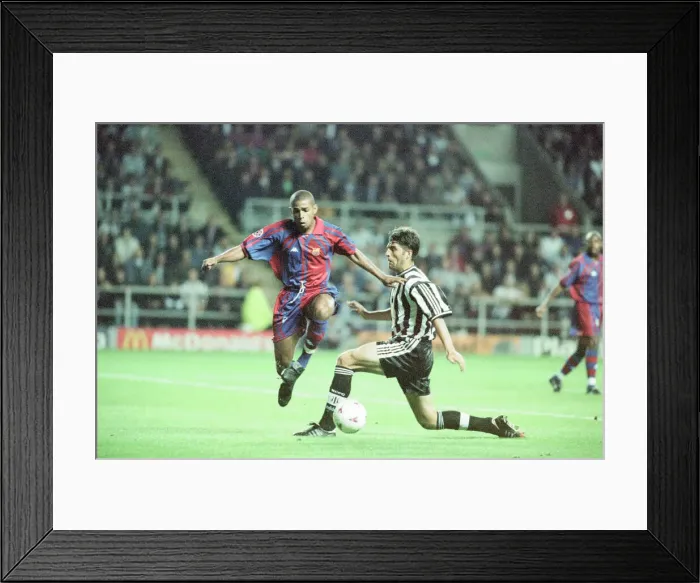 Framed Print : Newcastle United 3-2 Barcelona, UEFA Champions League Group C match at St James Park
