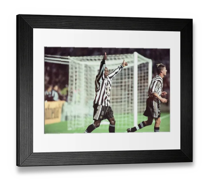 Framed Print : Newcastle United 3-2 Barcelona, UEFA Champions League Group C match at St James Park