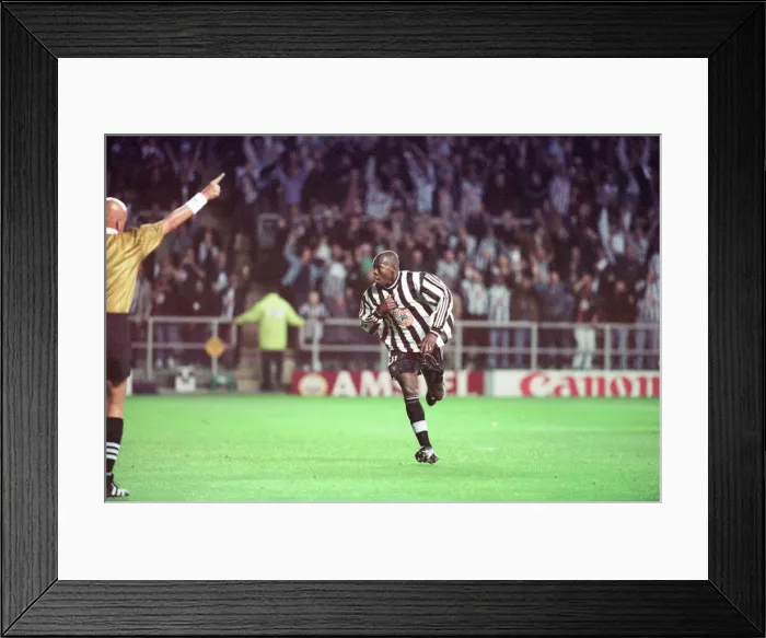 Framed Print : Newcastle United 3-2 Barcelona, UEFA Champions League Group C match at St James Park