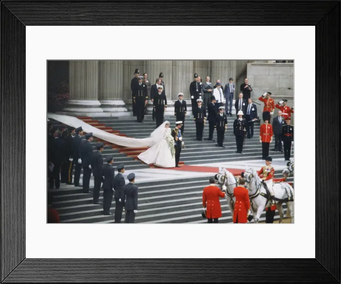 Framed Print : The wedding of HRH Prince Charles, The Prince of Wales, to Lady Diana Spencer Framed Print : The wedding of HRH Prince Charles, The Prince of Wales, to Lady Diana Spencer