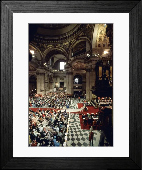 Framed Print : The wedding of HRH Prince Charles, The Prince of Wales, to Lady Diana Spencer