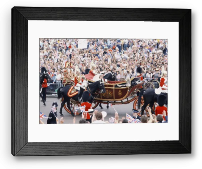 Framed Print : The wedding of HRH Prince Charles, The Prince of Wales, to Lady Diana Spencer Framed Print : The wedding of HRH Prince Charles, The Prince of Wales, to Lady Diana Spencer