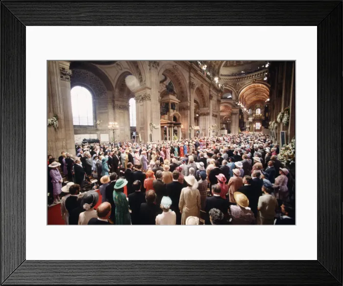 Framed Print : The wedding of HRH Prince Charles, The Prince of Wales, to Lady Diana Spencer