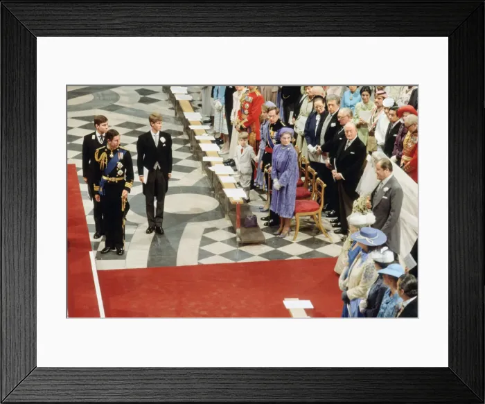 Framed Print : The wedding of HRH Prince Charles, The Prince of Wales, to Lady Diana Spencer Framed Print : The wedding of HRH Prince Charles, The Prince of Wales, to Lady Diana Spencer