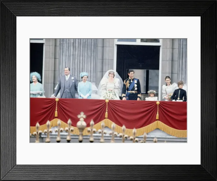 Framed Print : The wedding of HRH Prince Charles, The Prince of Wales, to Lady Diana Spencer