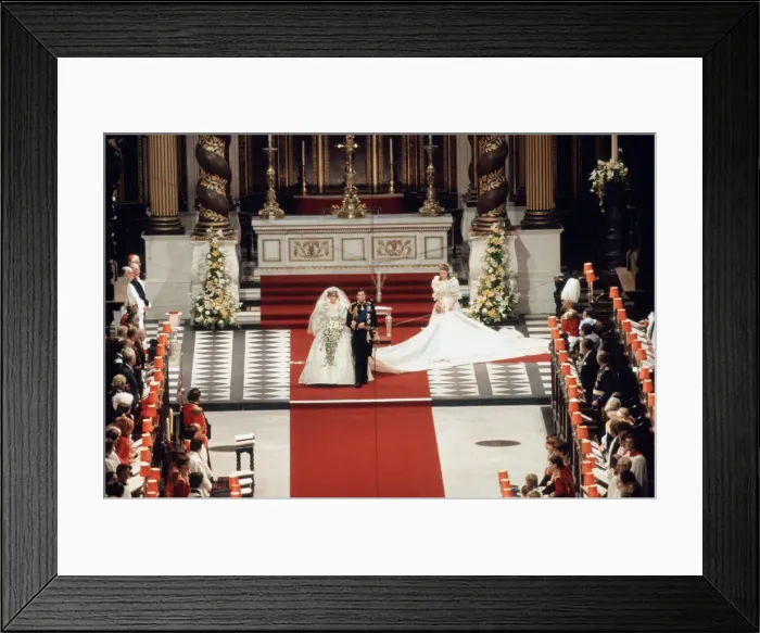 Framed Print : The wedding of HRH Prince Charles, The Prince of Wales, to Lady Diana Spencer Framed Print : The wedding of HRH Prince Charles, The Prince of Wales, to Lady Diana Spencer