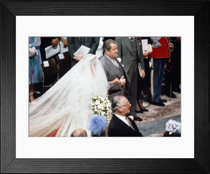 Framed Print : The wedding of HRH Prince Charles, The Prince of Wales, to Lady Diana Spencer