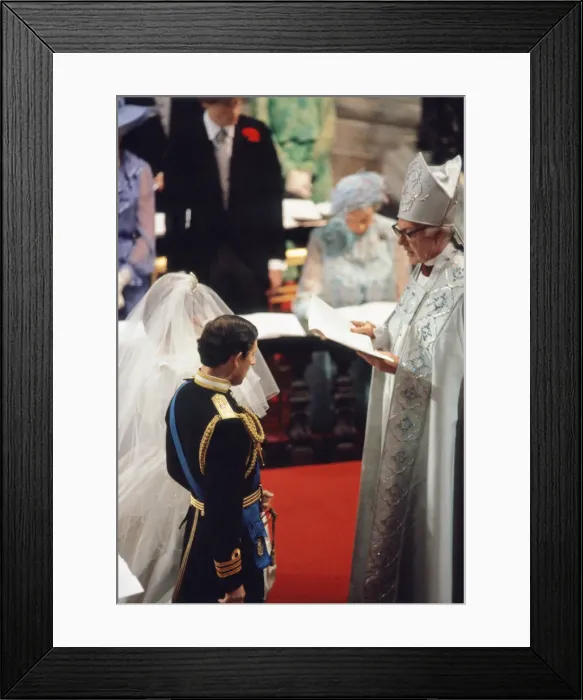 Framed Print : The wedding of HRH Prince Charles, The Prince of Wales, to Lady Diana Spencer Framed Print : The wedding of HRH Prince Charles, The Prince of Wales, to Lady Diana Spencer