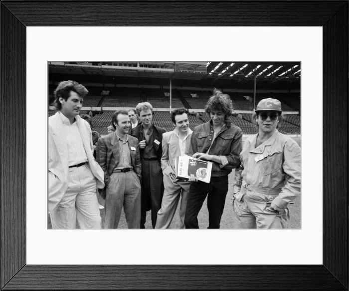 Framed Print : Bob Geldof for the Band Aid Trust announces the most ambitious venture in the history of Framed Print : Bob Geldof for the Band Aid Trust announces the most ambitious venture in the history of
