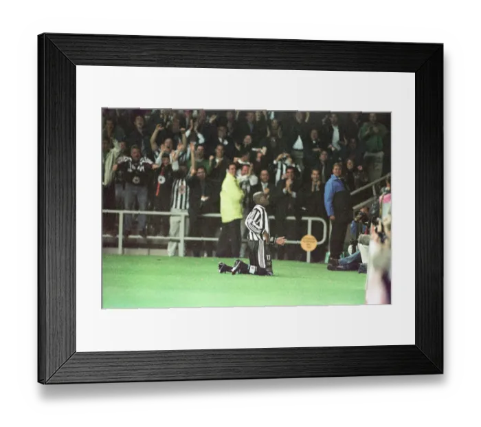 Framed Print : Newcastle United 3-2 Barcelona, UEFA Champions League Group C match at St James Park
