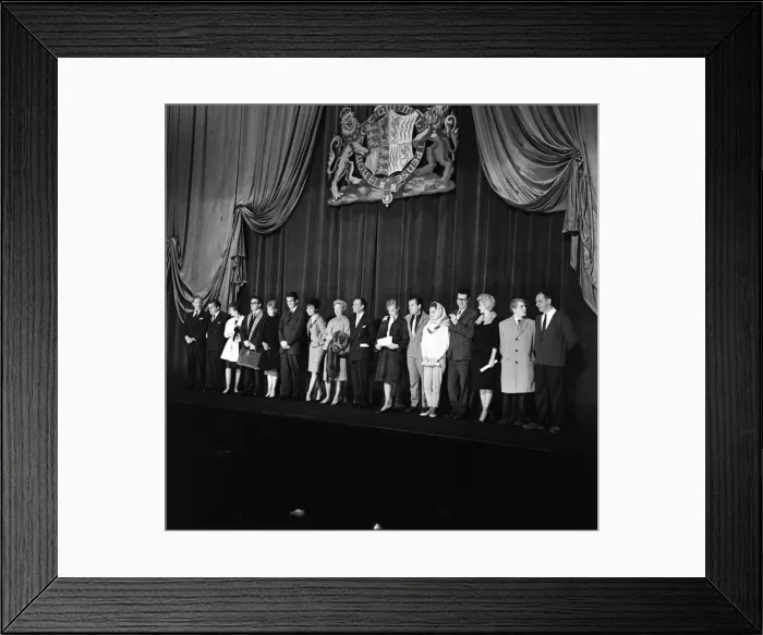 Framed Print : The rehearsal took place this morning for the Royal film performance that will take place