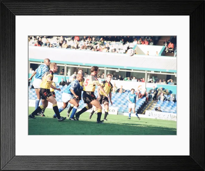 Framed Print : Birmingham 1-0 Watford, league division one match action at St Andrew s