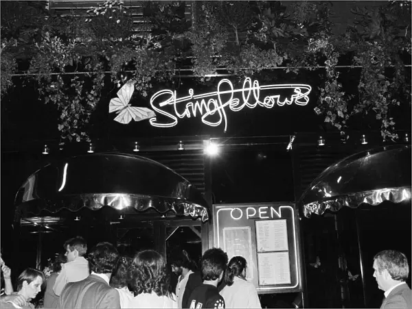 New nightclub Stringfellows in Covent Garden, London. 1st August 1980