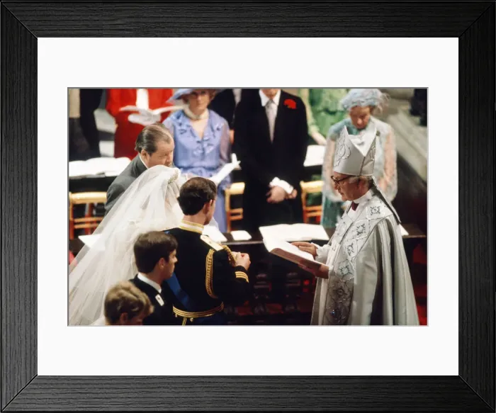 Framed Print : The wedding of HRH Prince Charles, The Prince of Wales, to Lady Diana Spencer Framed Print : The wedding of HRH Prince Charles, The Prince of Wales, to Lady Diana Spencer