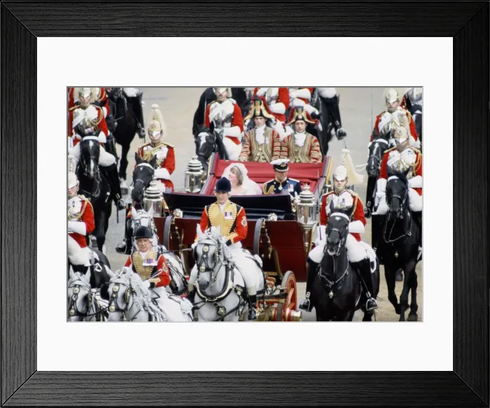 Framed Print : The wedding of HRH Prince Charles, The Prince of Wales, to Lady Diana Spencer Framed Print : The wedding of HRH Prince Charles, The Prince of Wales, to Lady Diana Spencer