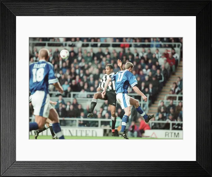 Framed Print : Newcastle United 4-3 Leicester City, premier league match at St James Park Framed Print : Newcastle United 4-3 Leicester City, premier league match at St James Park