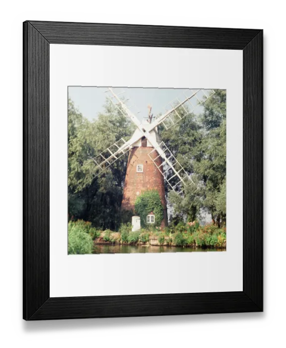 Framed Print : Windmill at Barton Broad, Norfolk. August 1967 Framed Print : Windmill at Barton Broad, Norfolk. August 1967