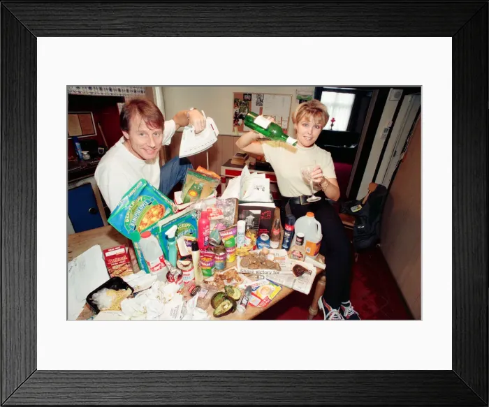 Framed Print : Radio WM presenters Tony Wadsworth and Julie Mayer pictured with some rubbish Framed Print : Radio WM presenters Tony Wadsworth and Julie Mayer pictured with some rubbish