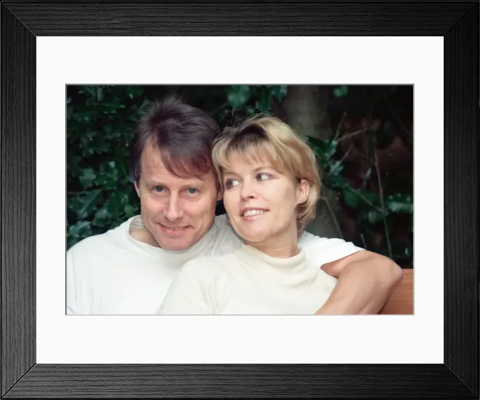 Framed Print : Radio WM presenters Tony Wadsworth and Julie Mayer. 17th October 1997 Framed Print : Radio WM presenters Tony Wadsworth and Julie Mayer. 17th October 1997