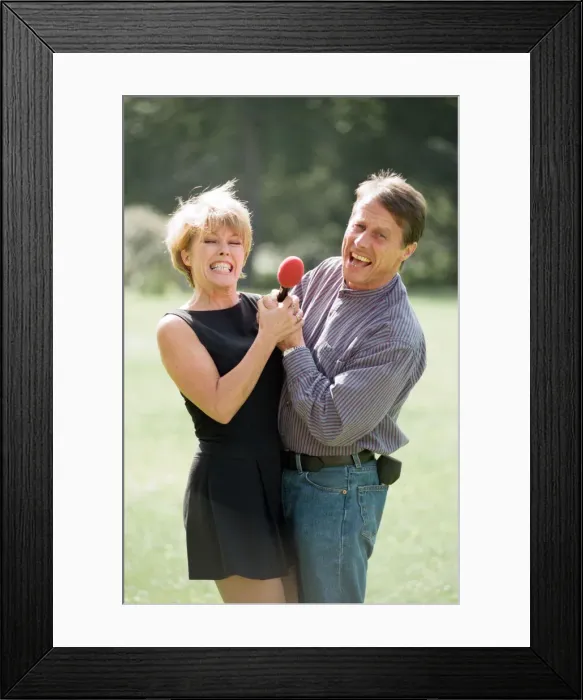 Framed Print : Radio WM presenters Julie Mayer and Tony Wadsworth. 10th September 1997 Framed Print : Radio WM presenters Julie Mayer and Tony Wadsworth. 10th September 1997