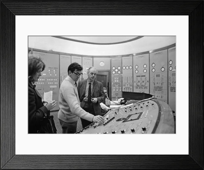 Framed Print : Manchester and Area electricity control room where all the power cut decisions are taken