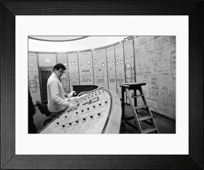 Framed Print : Manchester and Area electricity control room where all the power cut decisions are taken Framed Print : Manchester and Area electricity control room where all the power cut decisions are taken