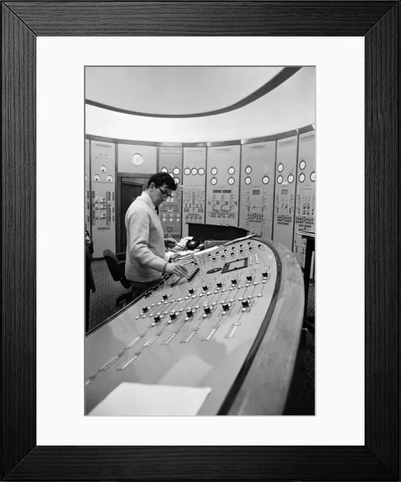 Framed Print : Manchester and Area electricity control room where all the power cut decisions are taken