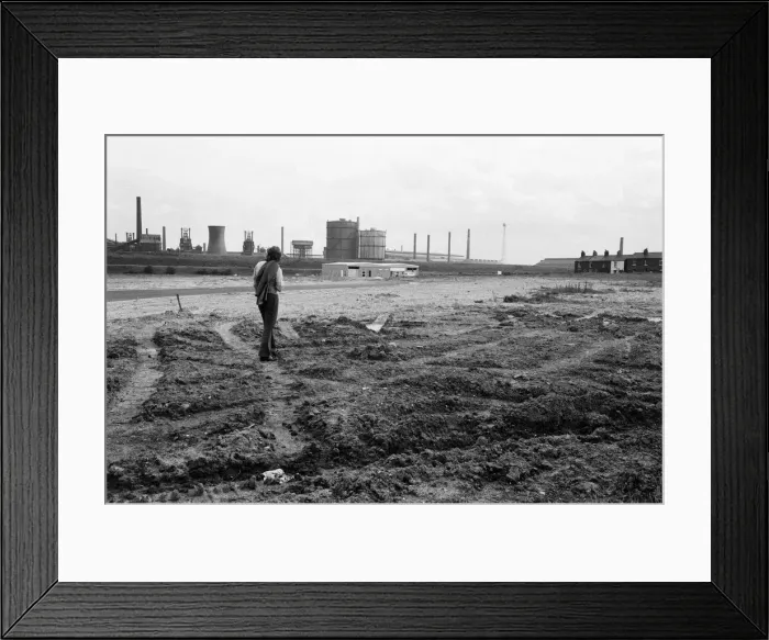 Framed Print : The only possible hope for Irlam, a new industrial development scheme stands idle Framed Print : The only possible hope for Irlam, a new industrial development scheme stands idle