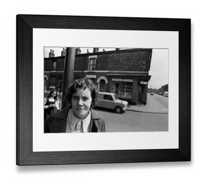 Framed Print : General views of people in Salford, Manchester, 16th July 1974 Framed Print : General views of people in Salford, Manchester, 16th July 1974