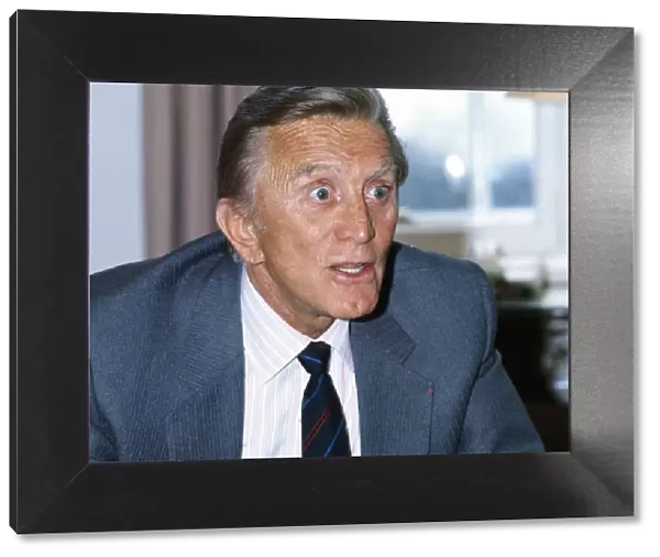 Kirk Douglas, who is appearing in the film 'Tough Guys'. April 1987