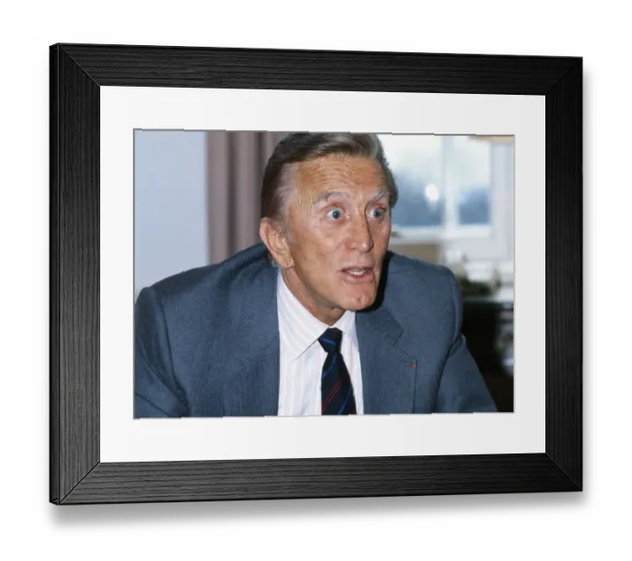 Framed Print : Kirk Douglas, who is appearing in the film Tough Guys'. April 1987